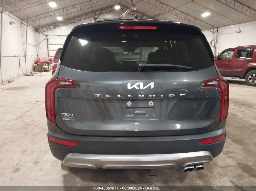 2022 Kia Telluride S VIN: 5XYP6DHC7NG219946 Lot: 40061877