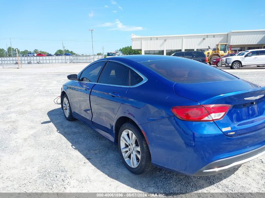 2015 Chrysler 200 Limited VIN: 1C3CCCAB1FN611063 Lot: 40061896