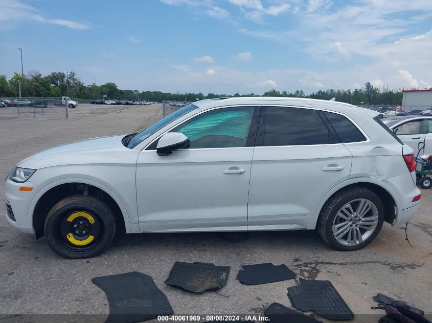 2019 Audi Q5 45 Premium VIN: WA1BNAFY8K2075012 Lot: 40061969