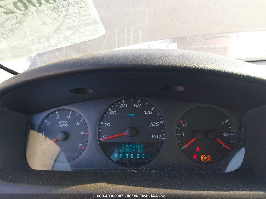 2009 Chevrolet Impala Police VIN: 2G1WS57M691276123 Lot: 40062007