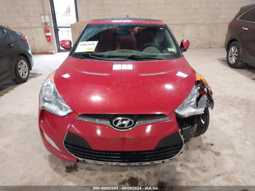 2013 Hyundai Veloster VIN: KMHTC6AD7DU142638 Lot: 40062059