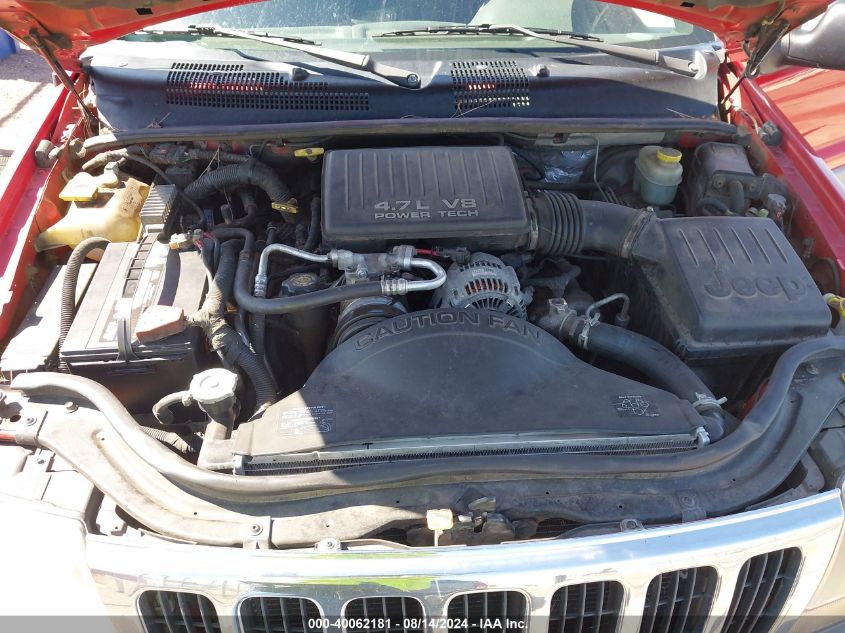 2000 Jeep Grand Cherokee Laredo VIN: 1J4GW48NXYC265663 Lot: 40062181