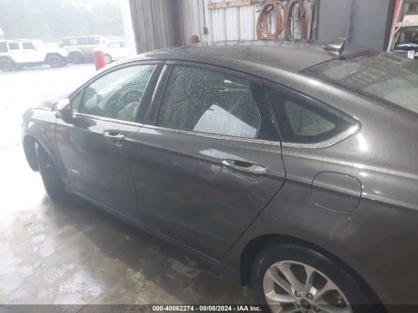 2019 Ford Fusion Hybrid Se VIN: 3FA6P0LU9KR262953 Lot: 40062274