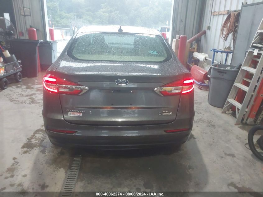 2019 Ford Fusion Hybrid Se VIN: 3FA6P0LU9KR262953 Lot: 40062274