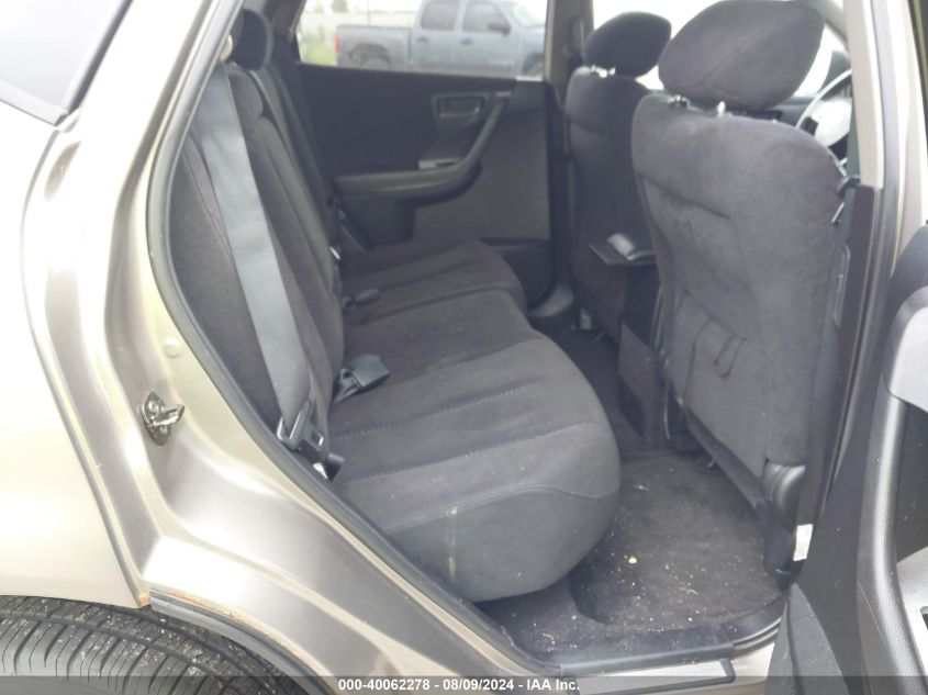 2004 Nissan Murano Sl VIN: JN8AZ08W64W331806 Lot: 40062278