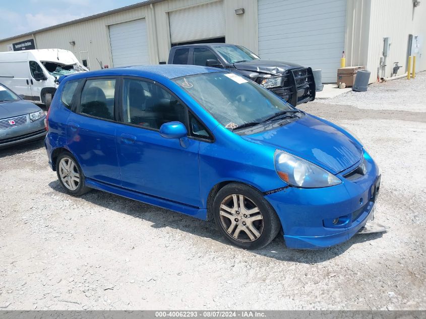 2008 Honda Fit Sport VIN: JHMGD38688S016068 Lot: 40062293