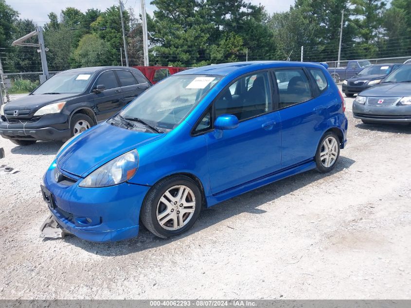 2008 Honda Fit Sport VIN: JHMGD38688S016068 Lot: 40062293