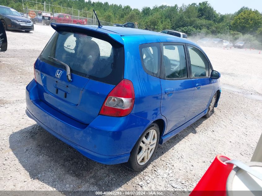 2008 Honda Fit Sport VIN: JHMGD38688S016068 Lot: 40062293