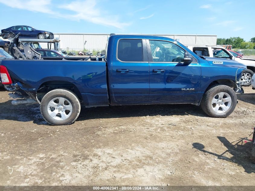 2021 Ram 1500 Big Horn Quad Cab 4X4 6'4 Box VIN: 1C6SRFBT0MN600025 Lot: 40062341