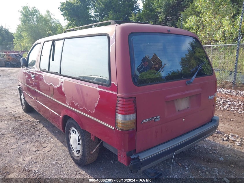 1992 Ford Aerostar VIN: 1FMDA31U8NZB31368 Lot: 40062385