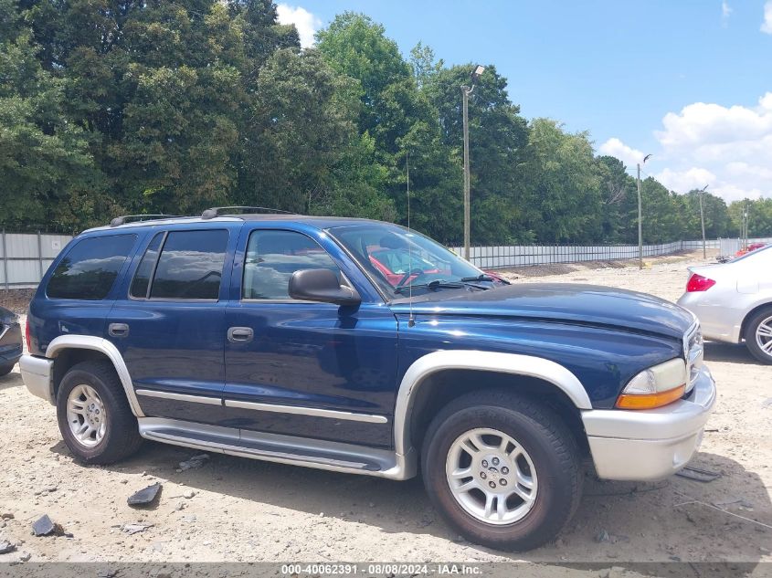 2003 Dodge Durango Slt Plus VIN: 1D4HR58N93F579239 Lot: 40062391