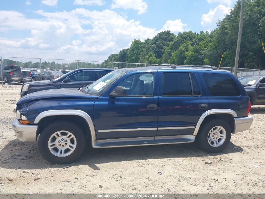 2003 Dodge Durango Slt Plus VIN: 1D4HR58N93F579239 Lot: 40062391