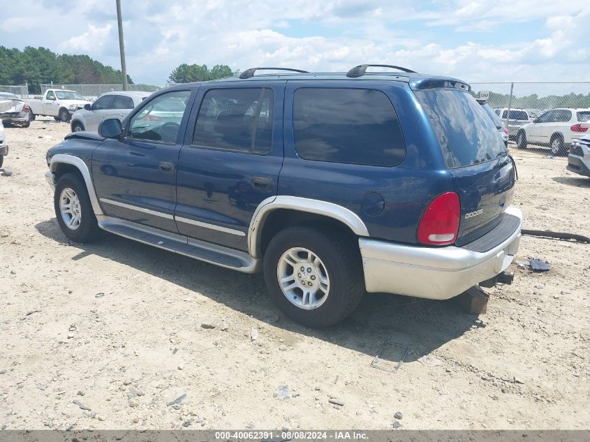 2003 Dodge Durango Slt Plus VIN: 1D4HR58N93F579239 Lot: 40062391