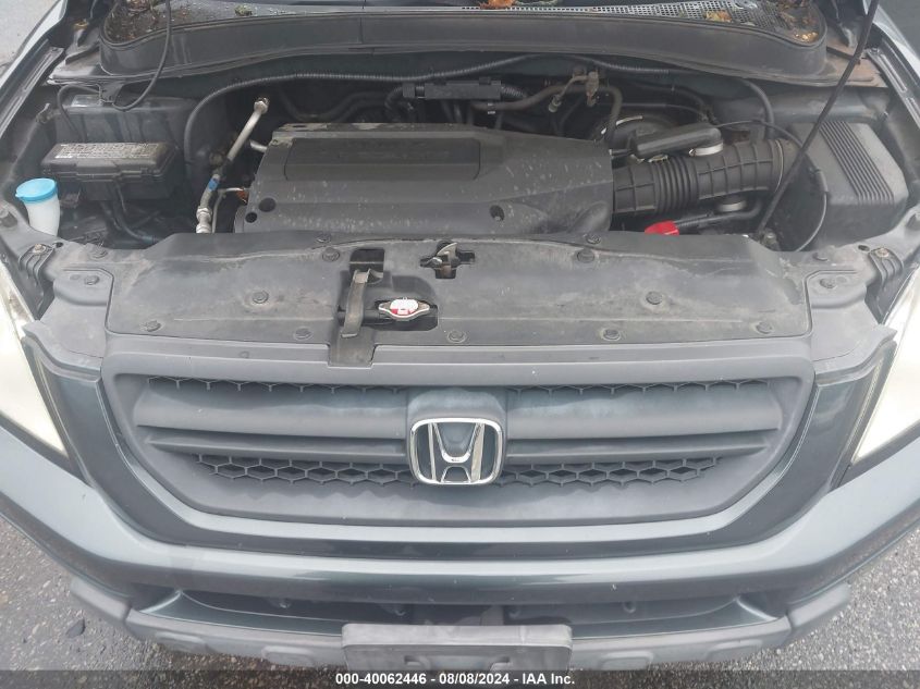 2004 Honda Pilot Ex-L VIN: 2HKYF18744H621811 Lot: 40062446