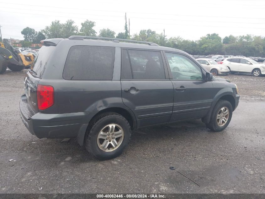 2004 Honda Pilot Ex-L VIN: 2HKYF18744H621811 Lot: 40062446