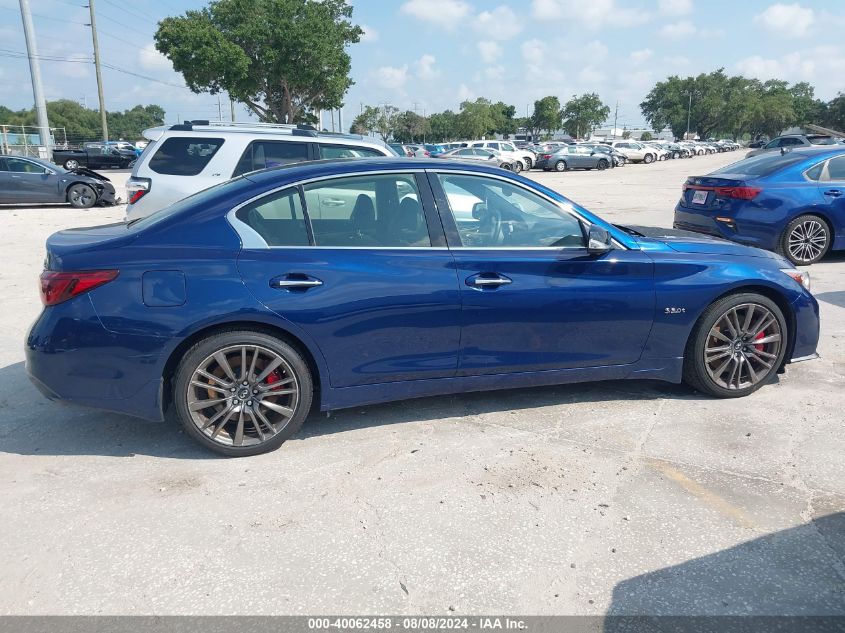 2019 Infiniti Q50 3.0T Red Sport 400 VIN: JN1FV7AR2KM800802 Lot: 40062458