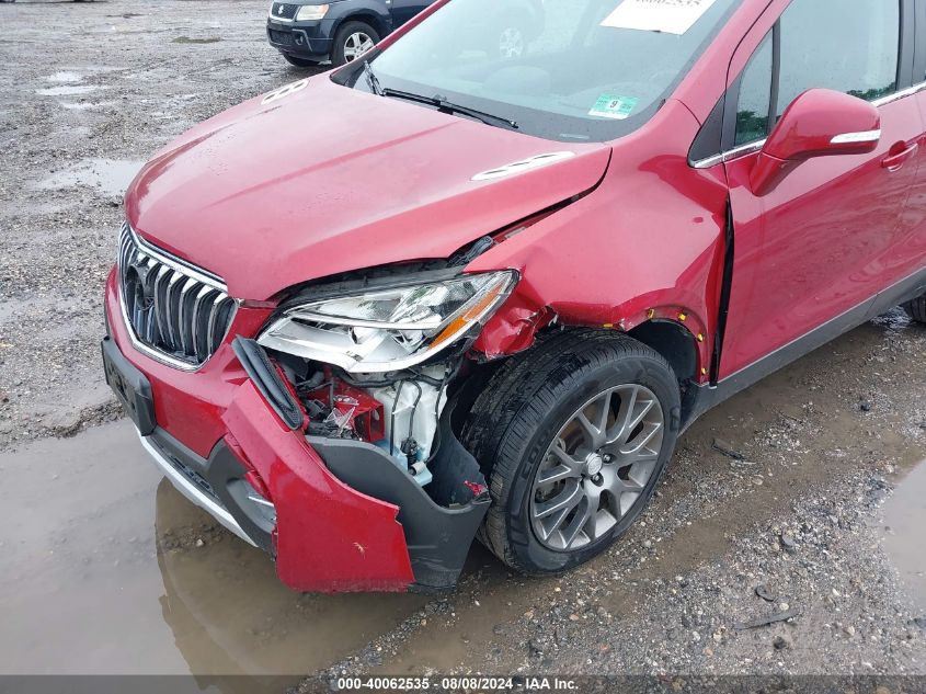 2016 Buick Encore Sport Touring VIN: KL4CJ1SMXGB587347 Lot: 40062535