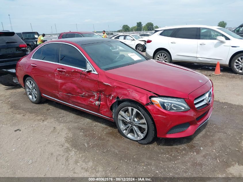 55SWF4KB8JU263322 2018 MERCEDES-BENZ C CLASS - Image 1