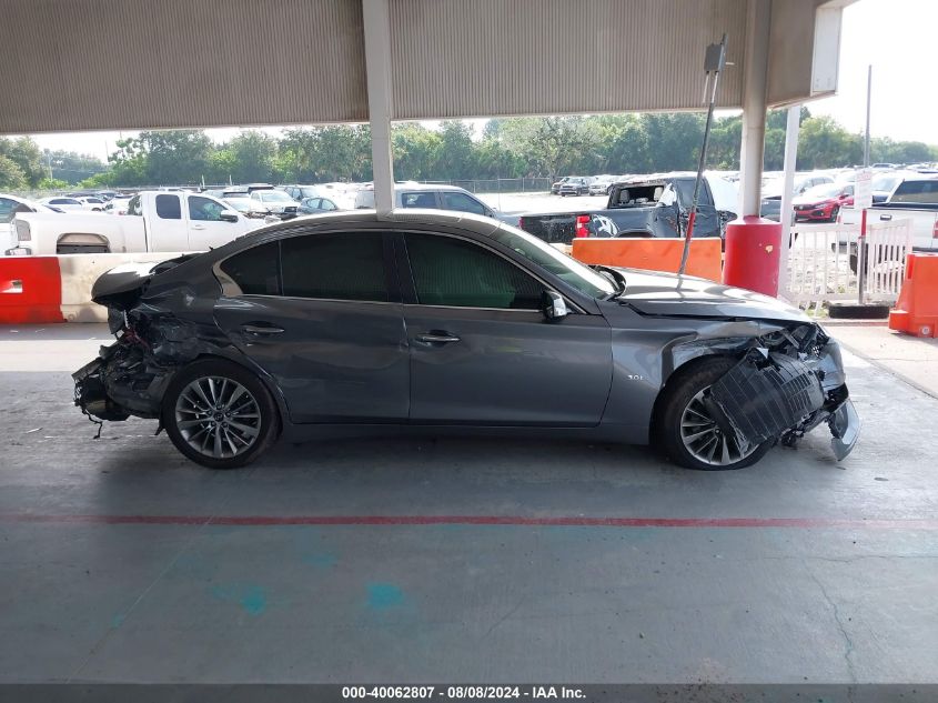 2018 Infiniti Q50 3.0T Luxe VIN: JN1EV7AP9JM361302 Lot: 40062807