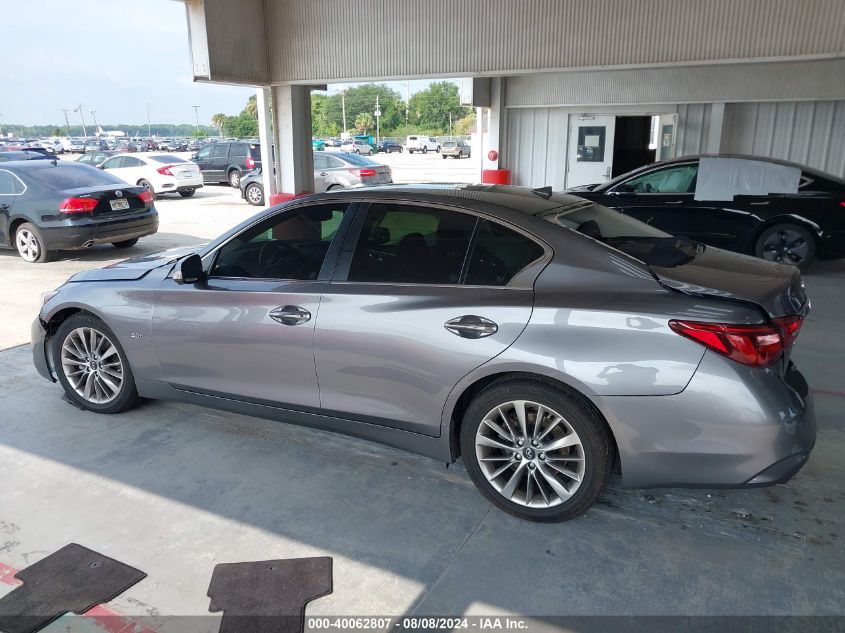 2018 Infiniti Q50 3.0T Luxe VIN: JN1EV7AP9JM361302 Lot: 40062807