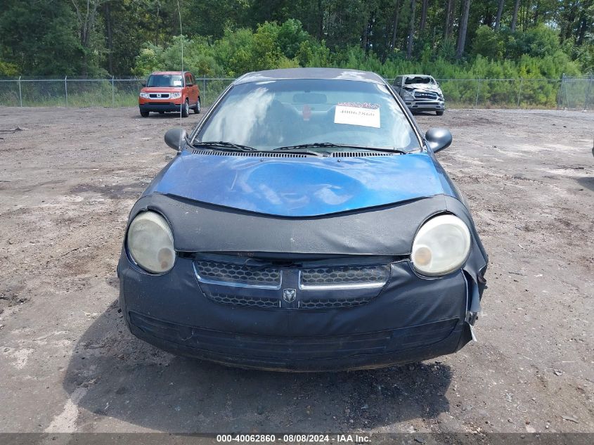 2005 Dodge Neon Se VIN: 1B3ES26C15D219130 Lot: 40062860