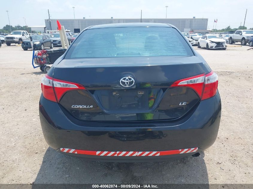 2016 Toyota Corolla Le VIN: 5YFBURHE3GP455393 Lot: 40062874