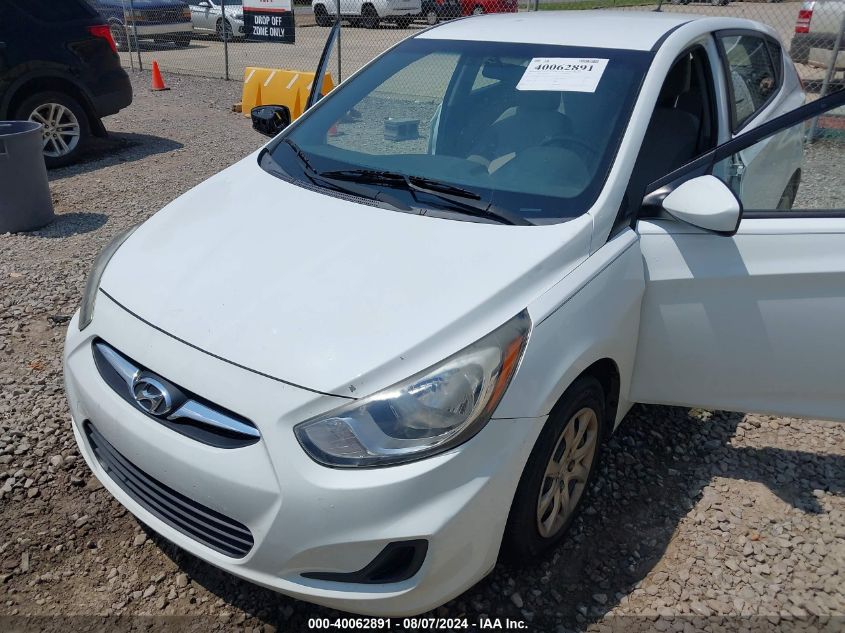 2012 Hyundai Accent Gs VIN: KMHCT5AE9CU041537 Lot: 40062891