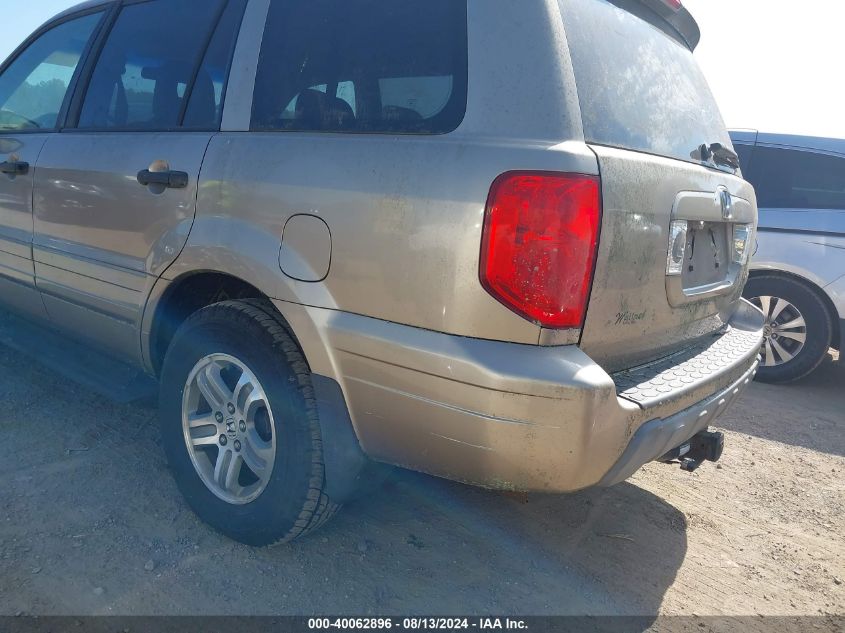 2004 Honda Pilot Ex-L VIN: 2HKYF18524H614595 Lot: 40062896