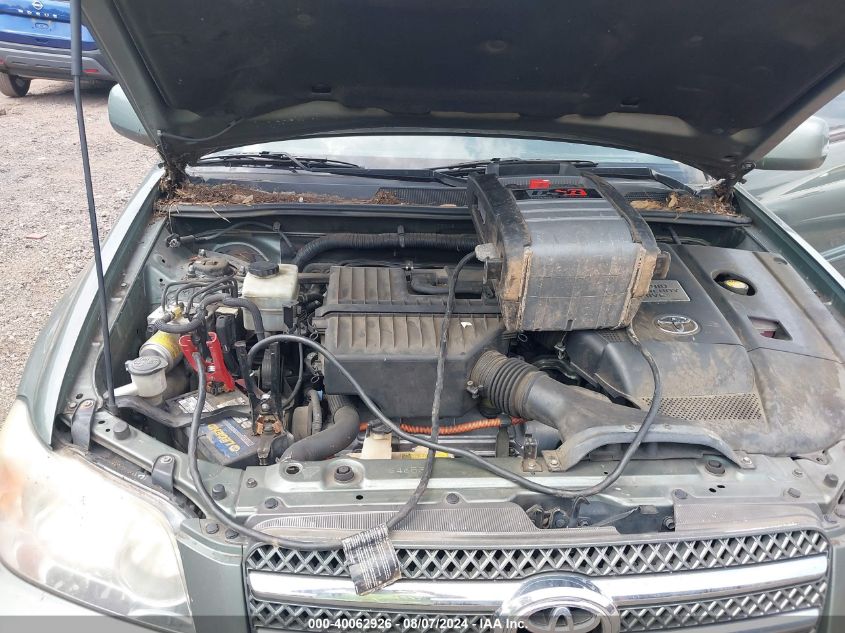 2007 Toyota Highlander Hybrid Limited V6 VIN: JTEEW21A770035826 Lot: 40062926