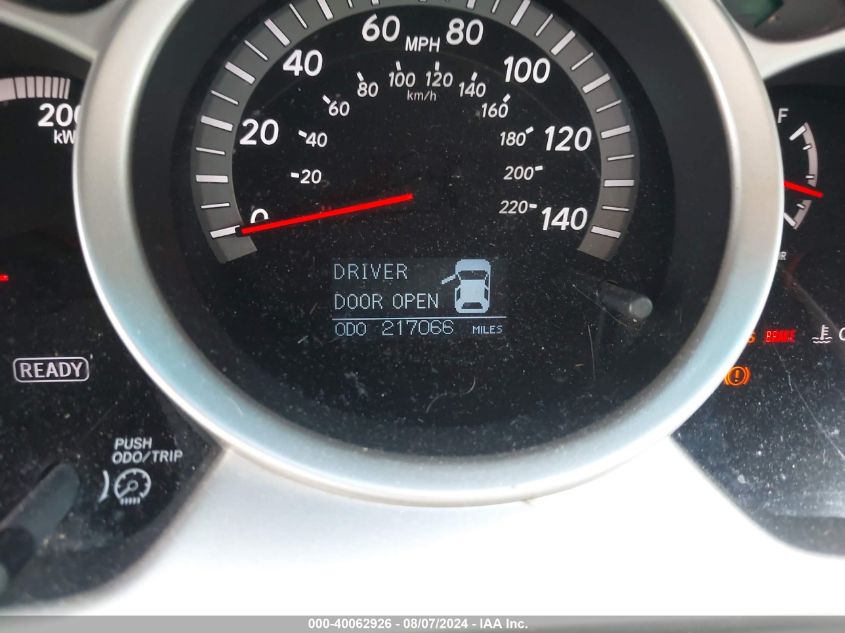 2007 Toyota Highlander Hybrid Limited V6 VIN: JTEEW21A770035826 Lot: 40062926