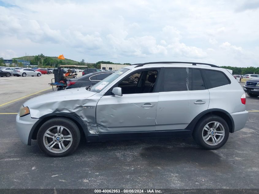 2006 BMW X3 3.0I VIN: WBXPA93406WG92027 Lot: 40062953