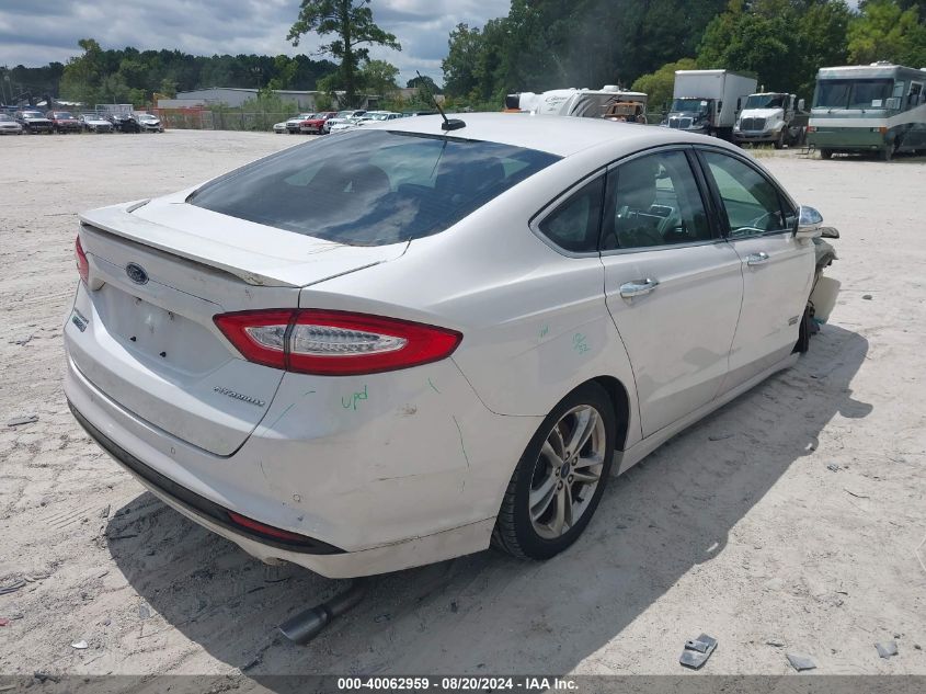 2016 Ford Fusion Energi Titanium Phev VIN: 3FA6P0SU5GR393404 Lot: 40062959