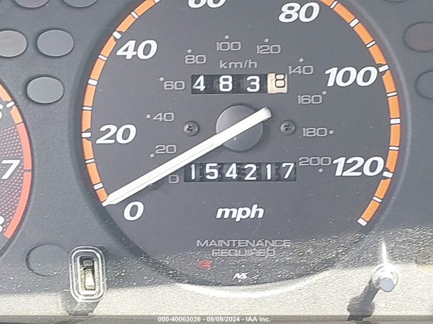 1998 Honda Cr-V Ex VIN: JHLRD1868WC036362 Lot: 40063026