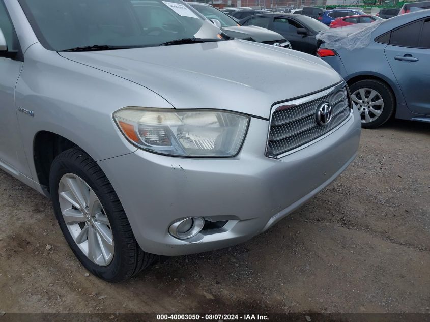2008 Toyota Highlander Hybrid Limited VIN: JTEEW44A482009262 Lot: 40063050