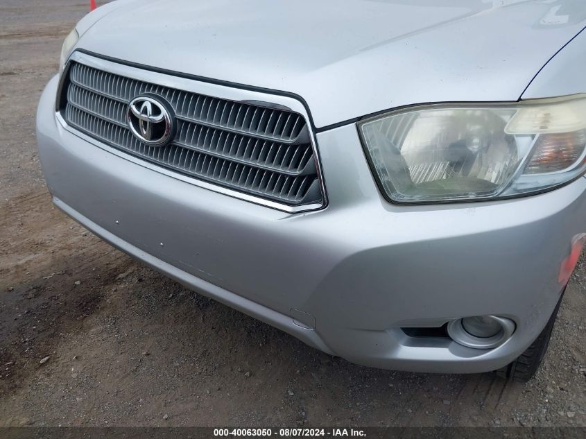 2008 Toyota Highlander Hybrid Limited VIN: JTEEW44A482009262 Lot: 40063050