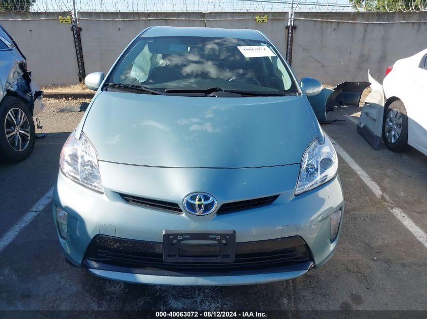 2013 Toyota Prius Four VIN: JTDKN3DU6D1717916 Lot: 40063072