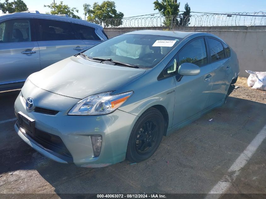 2013 Toyota Prius Four VIN: JTDKN3DU6D1717916 Lot: 40063072