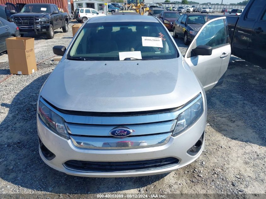 2012 Ford Fusion S VIN: 3FAHP0GAXCR389706 Lot: 40063089
