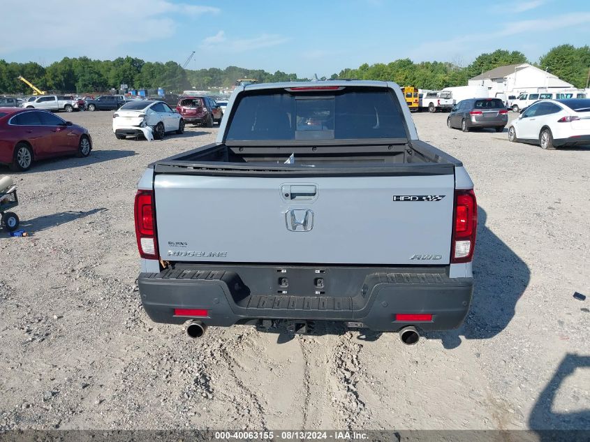 2022 Honda Ridgeline Rtl-E VIN: 5FPYK3F75NB021073 Lot: 40063155