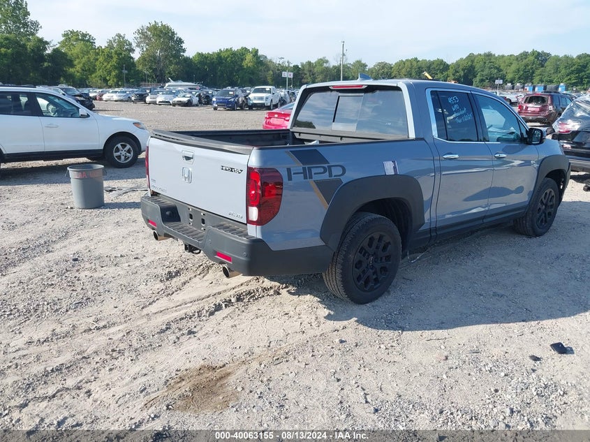 2022 HONDA RIDGELINE(VIN: 5FPYK3F75NB021073