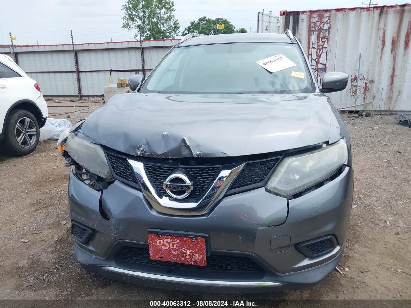 2016 Nissan Rogue S VIN: KNMAT2MV8GP623395 Lot: 40063312