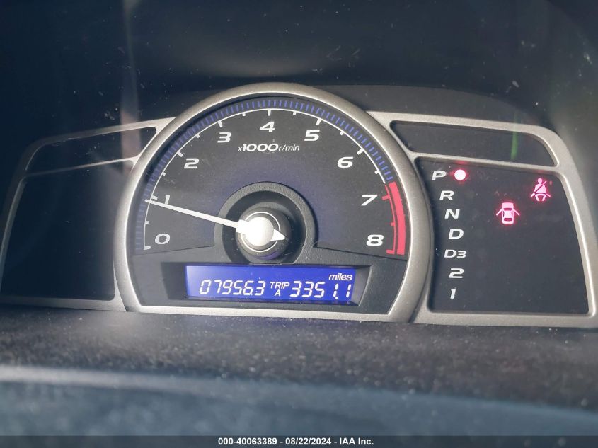 2009 Honda Civic Vp VIN: 2HGFA16389H335502 Lot: 40063389