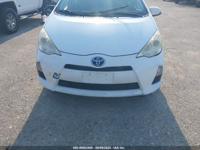 2013 Toyota Prius C Two VIN: JTDKDTB37D1556098 Lot: 40063400