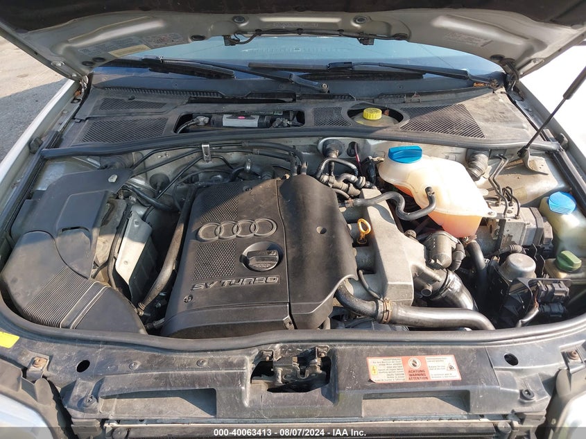 2001 Audi A4 1.8 T VIN: WAUDC68D11A100961 Lot: 40063413