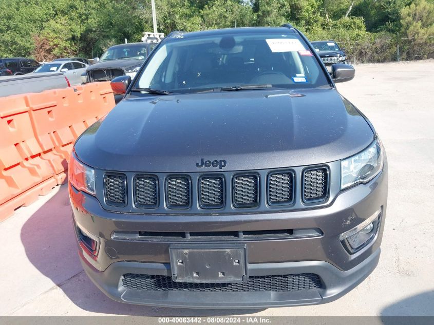 2021 Jeep Compass Altitude Fwd VIN: 3C4NJCBB5MT587291 Lot: 40063442