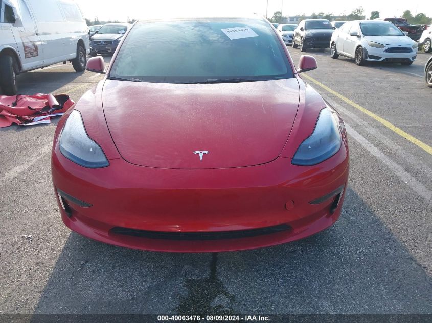 2022 Tesla Model 3 Long Range Dual Motor All-Wheel Drive VIN: 5YJ3E1EB4NF264913 Lot: 40063476