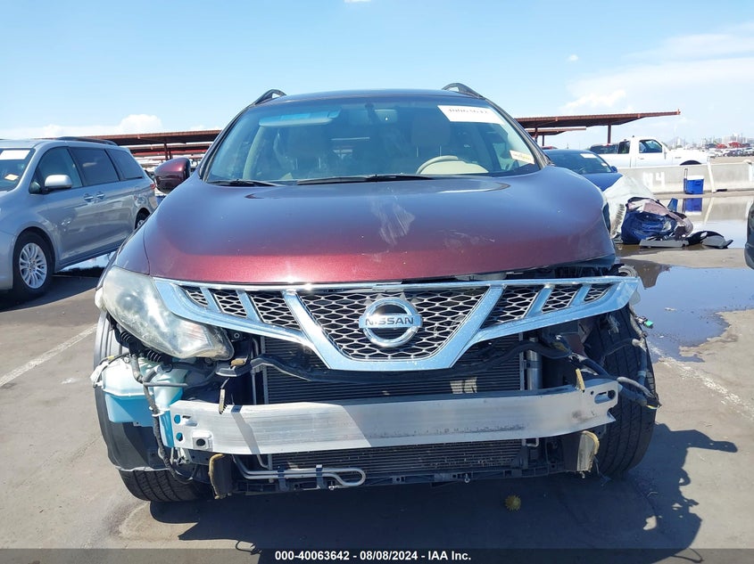 2014 Nissan Murano Le/S/Sl/Sv VIN: JN8AZ1MU3EW405274 Lot: 40063642