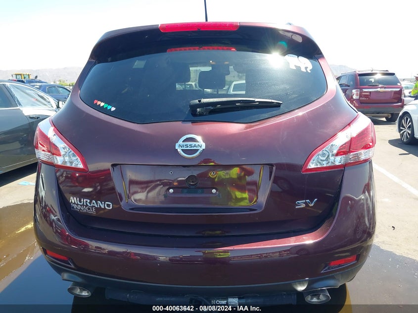 2014 Nissan Murano Le/S/Sl/Sv VIN: JN8AZ1MU3EW405274 Lot: 40063642