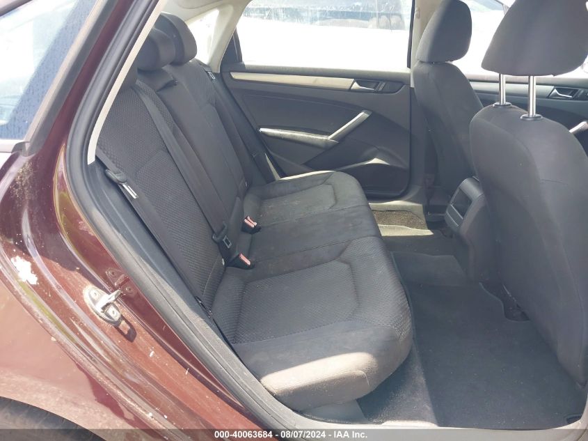 2013 Volkswagen Passat 2.5L S VIN: 1VWAH7A35DC045161 Lot: 40063684