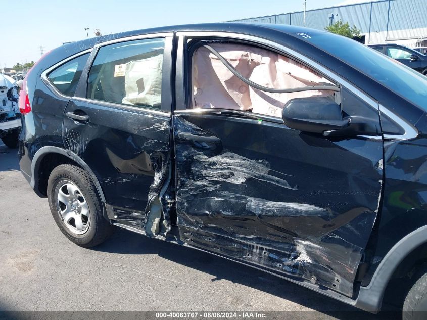 2016 Honda Cr-V Lx VIN: 2HKRM3H31GH563552 Lot: 40063767